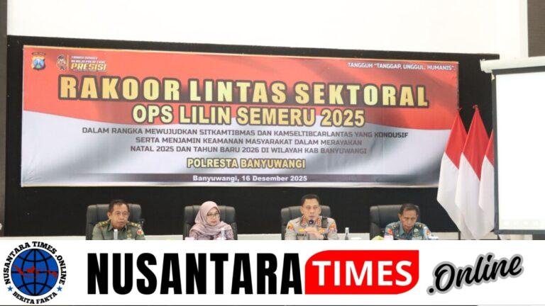 Polresta Banyuwangi Gelar Rakor Lintas Sektoral, Pastikan Kesiapan Pengamanan Nataru 2025/2026