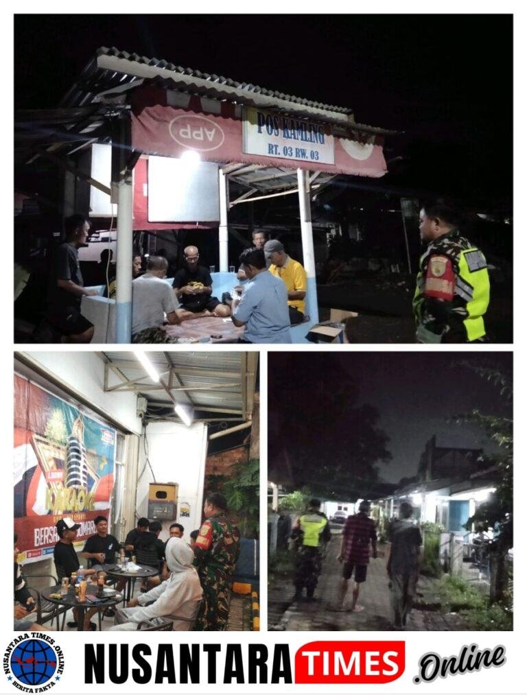 Patroli Malam Babinsa Koramil 404-05/TE Tingkatkan Kesadaran Keamanan Masyarakat