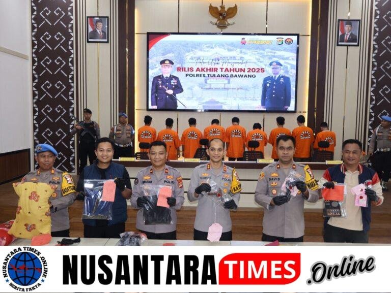 153 Kasus Dibongkar! Akhir Tahun Membara, Polres Tulang Bawang Ungkap Kejahatan dari Jalanan hingga Kejahatan Siber