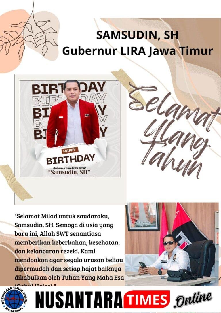 Harmoni Aktivis: Muhammad Saifulloh Sampaikan Pesan Integritas di Hari Ulang Tahun Gubernur LIRA Jatim