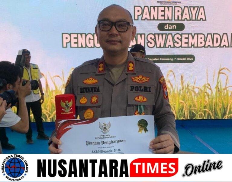 Konsisten Dukung Swasembada Pangan Kapolres Sumenep Terima Penghargaan dari Presiden RI