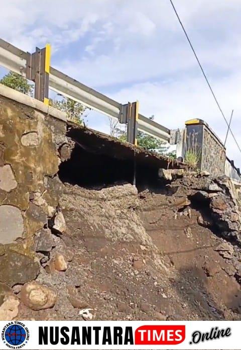 Jembatan Baru di Desa Alasbulu Alami Longsor, Diduga Alami Kegagalan Fungsi Konstruksi