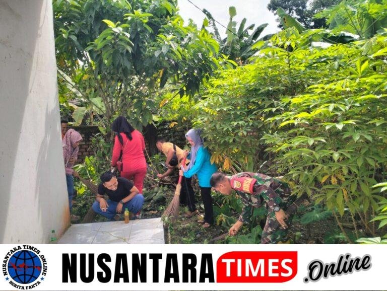 Sinergi Babinsa dan Warga Penyandingan Rayakan Hardesnas Melalui Aksi Gotong Royong