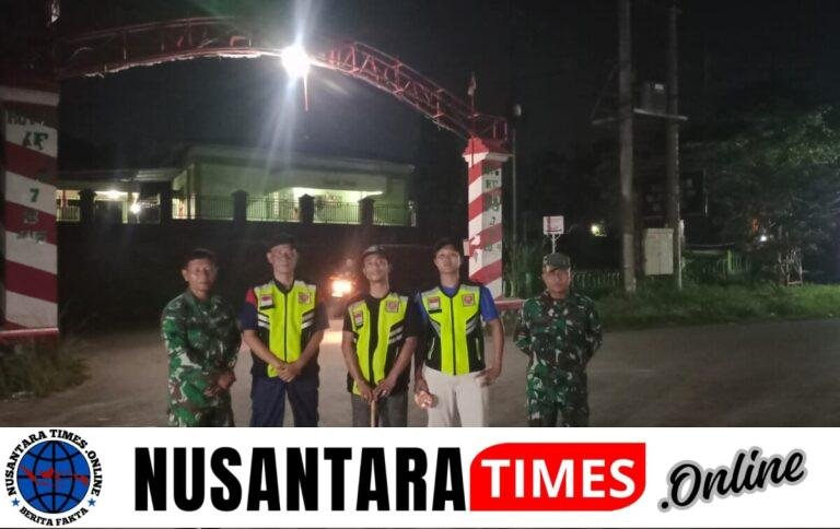 Babinsa koramil 404-05/TE Dan Warga Masyarakat Laksanakan Patroli Siskamling