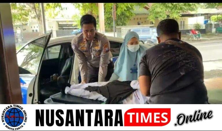 Aksi Humanis Kasat Lantas Polresta Banyuwangi Selamatkan Korban Laka Tunggal