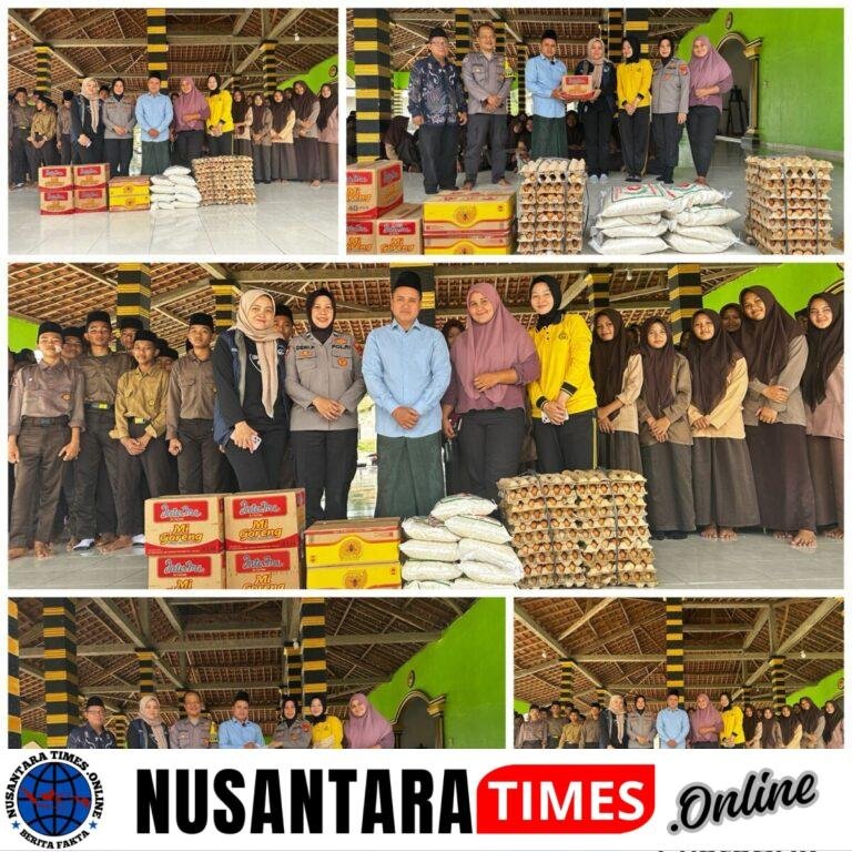 Polwan Polres Tulang Bawang Tebar Kebaikan : Bakti Sosial Di Pondok Pesantren Sunan Bonang Perkuat Polri Presisi Yang Humanis
