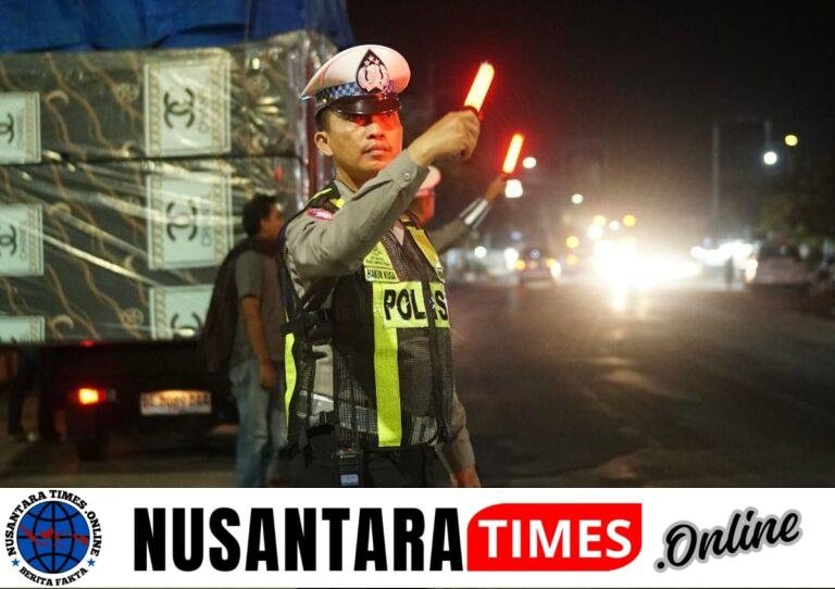 Satlantas Polres Lampung Tengah Intensifkan Blue Light Patrol di Titik Strategis
