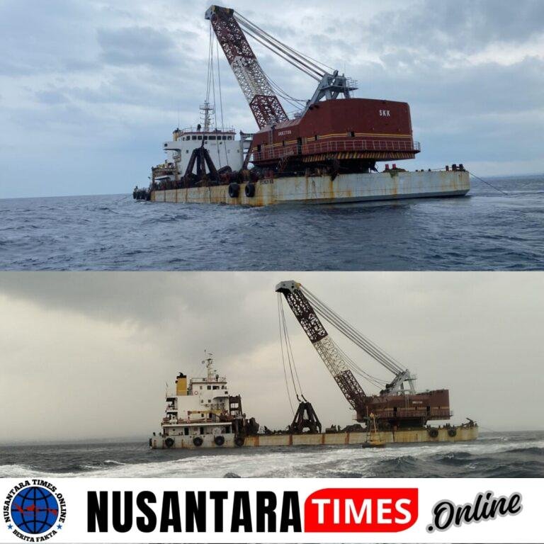 Satpolairud Polresta Banyuwangi Patroli Pengawasan Persiapan Pengangkatan Bangkai Kapal KMP Tunu Pratama Jaya