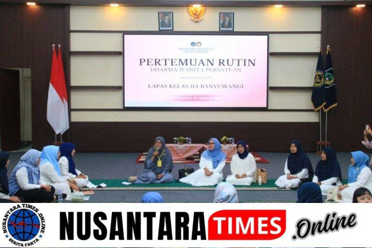 Sambut Ramadan dengan Hati Bersih, DWP Lapas Banyuwangi Gelar Pengajian dan Doa Bersama