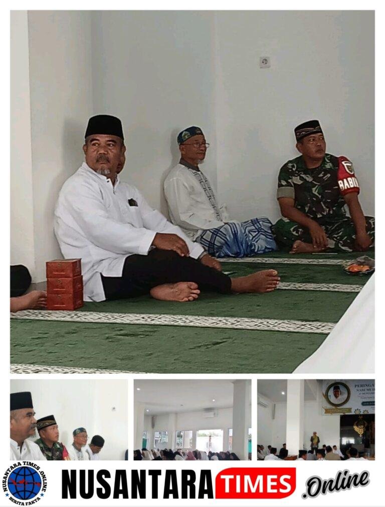 Pererat Tali Silaturahmi, Babinsa Kelurahan Tanjung Enim Hadiri Peringatan Isra Mi’raj