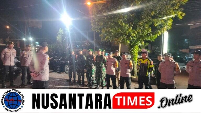 Tingkatkan Keamanan Ramadan,Koramil 404-05/TE Bersama Polsek Lawang Kidul Gelar Patroli Bersama