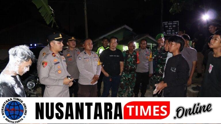 CIPTAKAN KONDISI YANG AMAN DAN KONDUSIF, POLSEK LAWANG KIDUL LAKSANAKAN PATROLI GABUNGAN DENGAN UNSUR TERKAIT