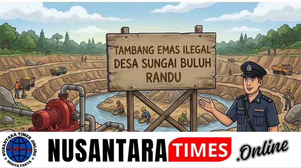 Diduga Oknum Brimob Polda Jambi Batalyon C , Terlibat Kegiatan Penambangan Emas Ilegal (PETI) dan memiliki beberapa unit rakit yang masih aktif Di wilayah Randu Kabupaten bungo beroperasi tanpa sentuhan Hukum